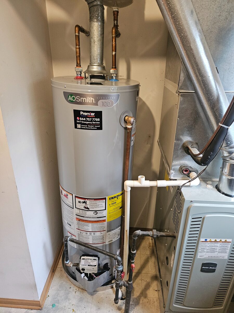 AO Smith 40 gallon water heater installed Inverness IL