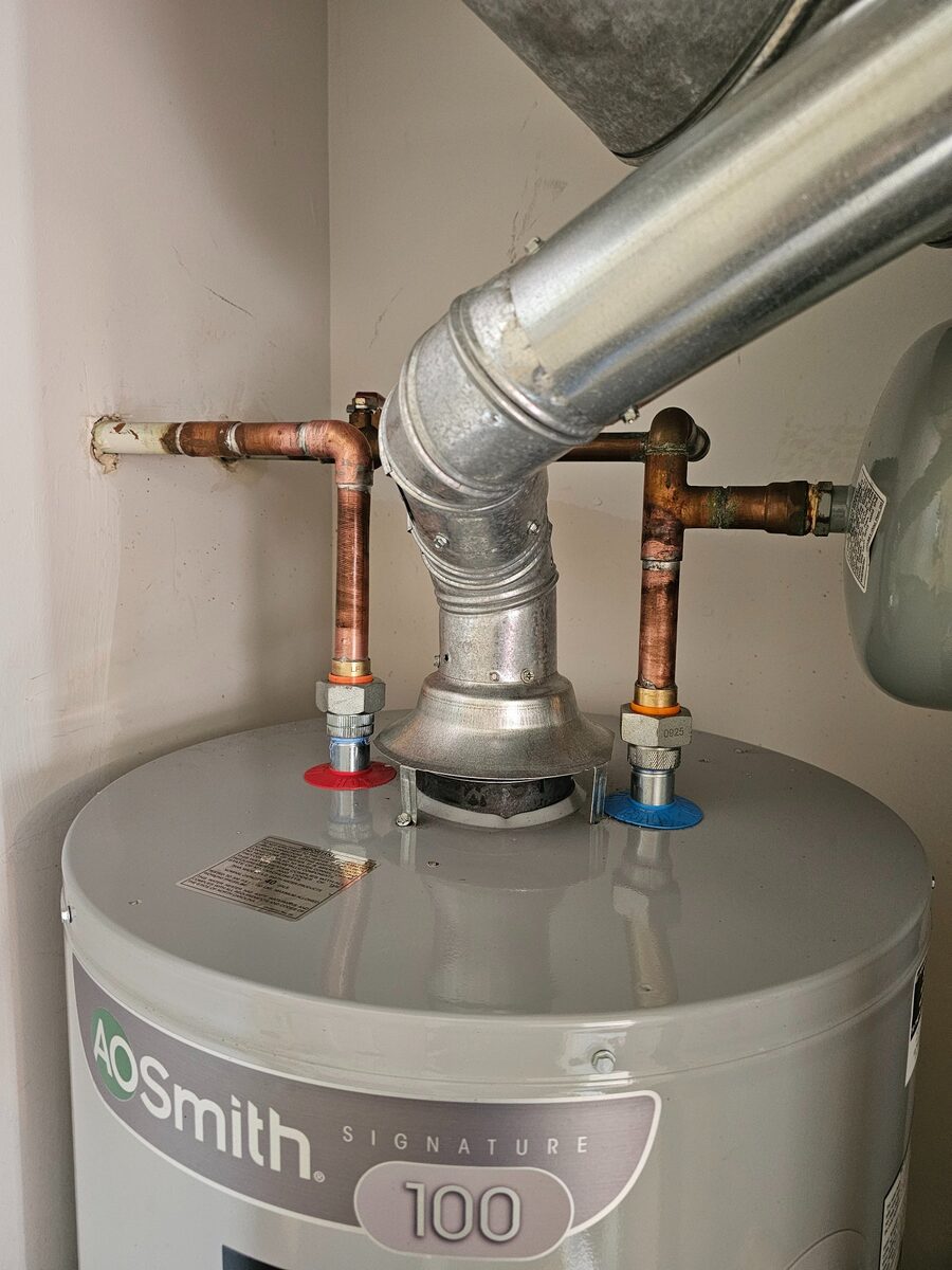 Professional copper pipe fittings isolation valves AO Smith water heater Carpentersville IL