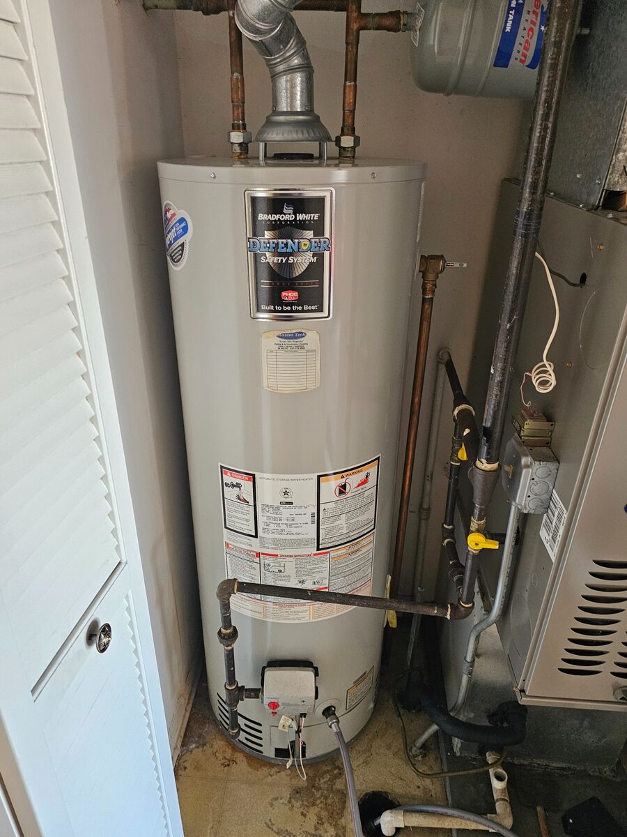 Bradford White water heater leaking corrosion before replacement Carpentersville IL Premier Water Heaters